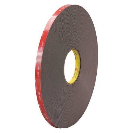 3M 3M 4979F VHB Tape, 62.0 Mil, 1/2" x 5 yds., Black, 1/Case VHB497912R