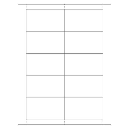 Partners Brand Vinyl Envelope Insert Cards, 2" x 3 1/2", White, PK500 LH225
