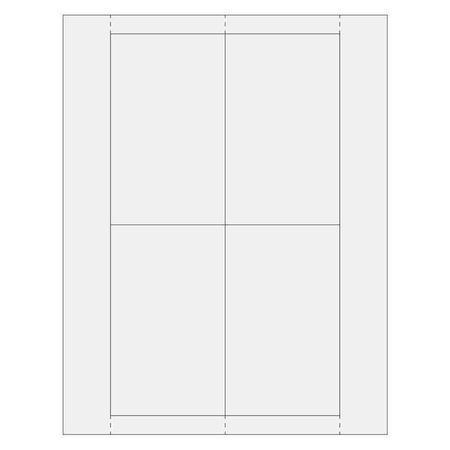 Partners Brand Vinyl Envelope Insert Cards, 3" x 5", White, PK200 LH226