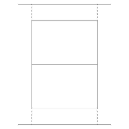 Partners Brand Vinyl Envelope Insert Cards, 4" x 6", White, PK100 LH227