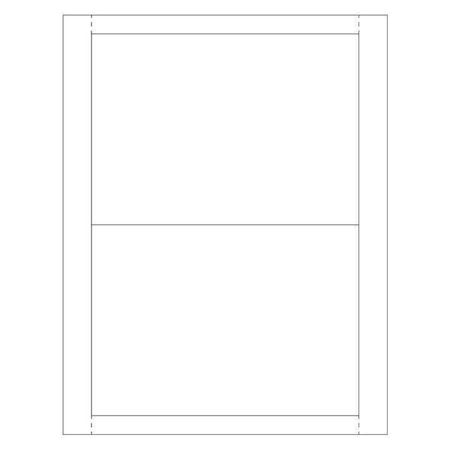 Partners Brand Vinyl Envelope Insert Cards, 5" x 7", White, PK100 LH229
