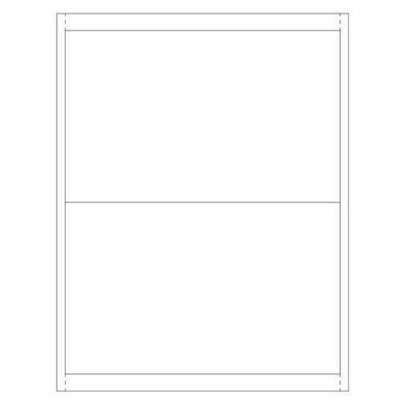 Partners Brand Vinyl Envelope Insert Cards, 5" x 8", White, PK100 LH230