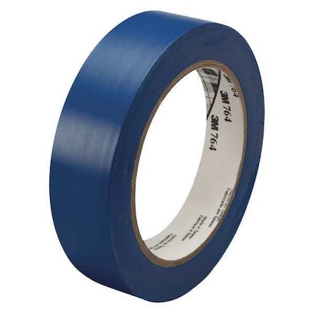 3M Vinyl Tape, 5.0 Mil, 1"x36 yds., Blue, PK6 T965764L6PK