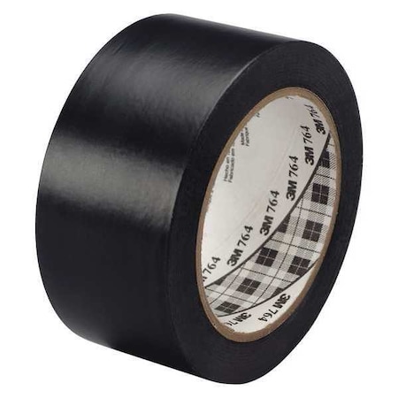 3M Vinyl Tape, 5.0 Mil, 2"x36 yds., Black, PK6 T967764B6PK