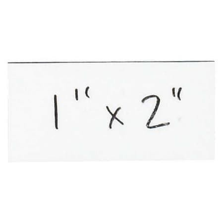 Partners Brand Warehouse Labels, Magnetic Strips, 1" x 2", White, PK25 LH170