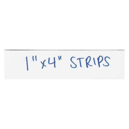 Partners Brand Warehouse Labels, Magnetic Strips, 1" x 4", White, PK25 LH172