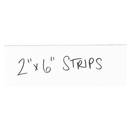 Partners Brand Warehouse Labels, Magnetic Strips, 2" x 6", White, PK25 LH178