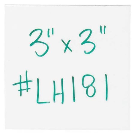 Partners Brand Warehouse Labels, Magnetic Strips, 3" x 3", White, PK25 LH181