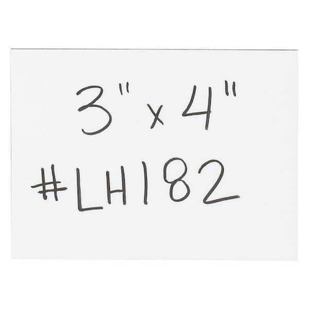 Partners Brand Warehouse Labels, Magnetic Strips, 3" x 4", White, PK25 LH182