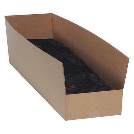 Partners Brand Warehouse Rack Bins, 10" x 42" x 10", Kraft, 10/Bundle BINW101042