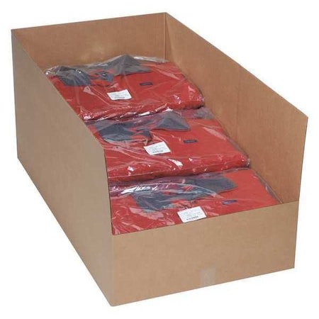 Partners Brand Corrugated Storage Bin, 200#/ECT-32 Corrugated, Kraft, 42 in L, 10 PK BINW232042