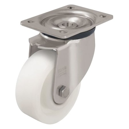 Zoro Select Swivel Plate Caster, Nylon, 4 in., 770 lb. LKX-SPO 100XK-1