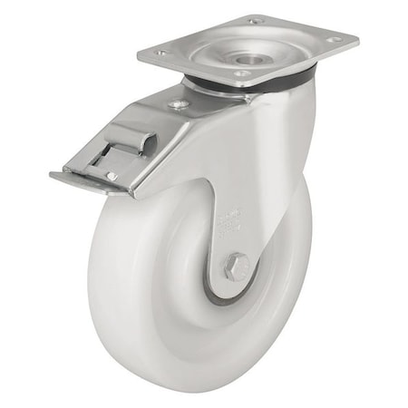 Zoro Select Swivel Plate Caster, Nylon, 5 in., 770 lb. LKX-SPO 125XK-1-FI