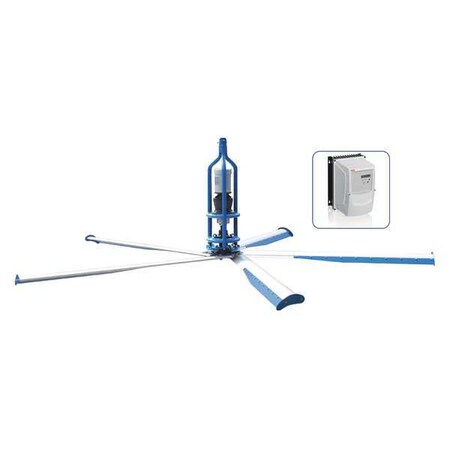 Patterson Ceiling Fan, 20 ft. Blade Dia., 1 Phase, 220 H5.1F20A-220-1HP ...