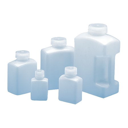 Zoro Select Bottle, Rectangular, 125mL, PK12 (Formerly Lab Safety Supply) 44YW70