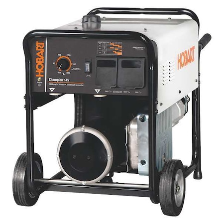 Hobart Welding Products Engine-Driven Welder, Champion 145 Series, Recoil Start, Gas, 4,750 W Peak 500563