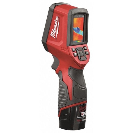 Milwaukee Tool Infrared Camera Kit, 14 Degrees  to 626 Degrees F, 60 mK, 2.4 in Color LCD Display 2258-21