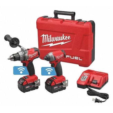 Milwaukee Tool M18 FUEL™ 18V 2-Tool Combo Kit w/ ONE-KEY™ - 1/2" Hammer Drill/Driver & 1/4" Hex Impact Driver Bundle 2796-22