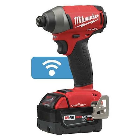 Milwaukee Tool M18 FUEL 1/4" Cordless Impact Driver Kit, (2 5.0Ah Batteries + Hard Case Bundle) 2757-22