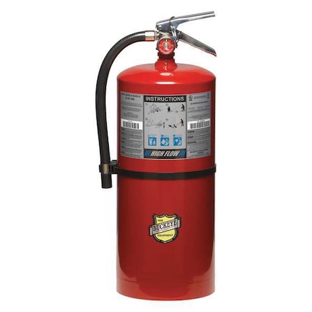 Buckeye Fire Equipment Fire Extinguisher, 20 lb Capacity, Class ABC , UL Rating4A:60B:C , Monoammonium Phosphate 12350