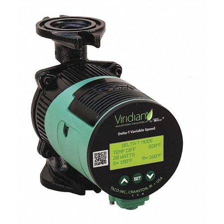 TACO Hydronic Circulating Pump, 1/20 hp, 110V/120V, 1 Phase, Flange Connection VT2218-HY2-FC1A00