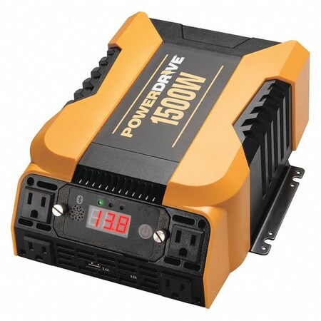 Powerdrive Inverter, Modified Sine Wave, 3000W Peak, 1,500 W Continuous, 6 Outlets PD1500
