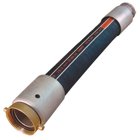 Boston 2" ID Vinyl Nitrile Gasoline Hose 150 PSI BK H036332BK-100-25-MF