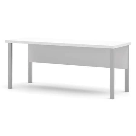 Bestar Rectangle Table Desk, 29.5" W, 71.1" L, 29.9" H, Laminate Top, White 120401-17