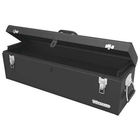 Westward WESTWARD Tool Box, Steel, Black, 30 in W x 7 in D x