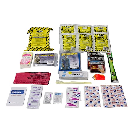 Ready America Survival Kit, Poly 36 Components, 1 People Served 70505