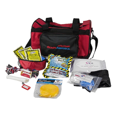 Ready America Dog Emergency Kit, Fabric 25 Components, 1 People Served 77150