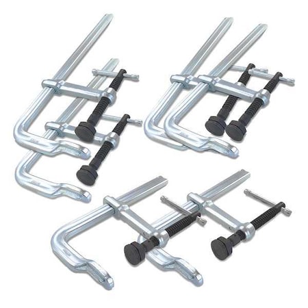 Bessey classiX Sliding Arm Bar Clamp Set with Forged Steel Handle CLSXHD-SET