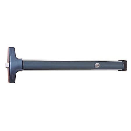 Detex Rim Exit Device, V40, Fire Rated, 9V V40 EB-W CD 711 99 36 W-CYL