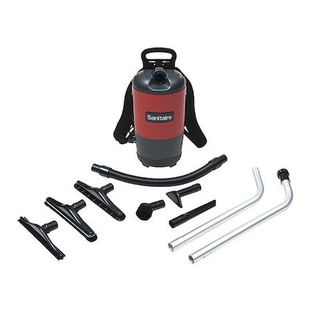 Sanitaire Backpack Vacuum Cleaner, 120 cfm, 120V, 6qt SC412B