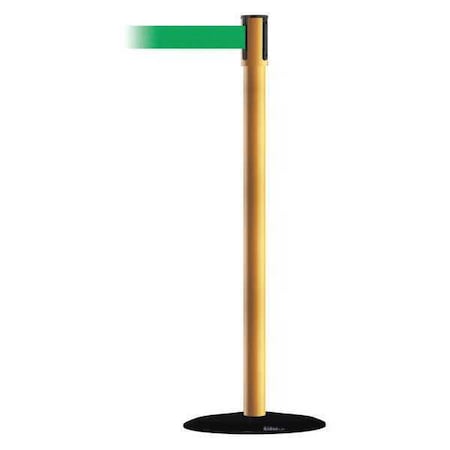 Tensabarrier Barrier Post with Belt, Polished Chrome, 13 ft Length, 38 in Post Height, No Legend, Basics 890B-33-35-35-MAX-NO-G6X-C