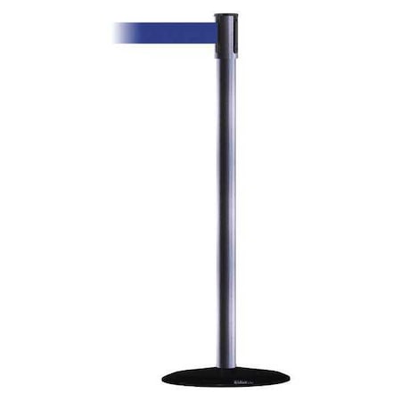 Tensabarrier Barrier Post with Belt, Polished Brass, 13 ft Length, 38 in Post Height, No Legend, Basics 890B-33-73-73-MAX-NO-L5X-C