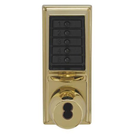 Dormakaba Push Button Lockset, 1000, Nonhanded, Knob EE1011/EE1011-03-41