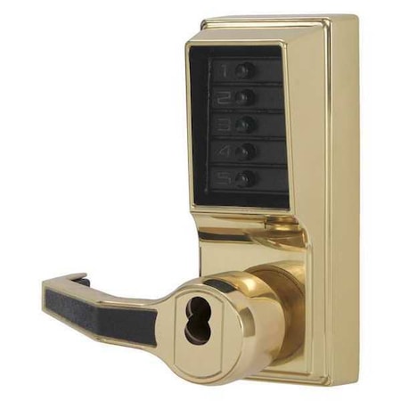 Dormakaba Mechanical Push Button Lockset, 1000, Left LLP1020B-03-41