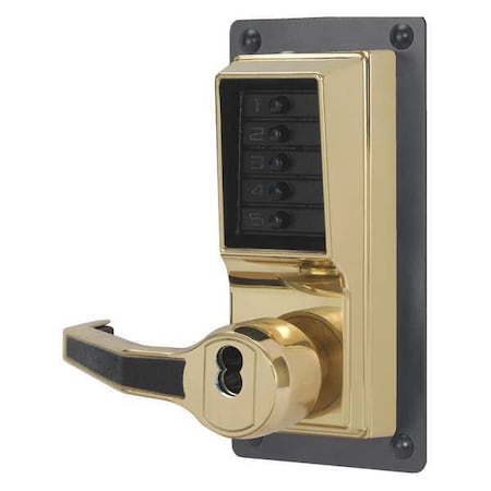 Dormakaba Push Button Lockset, 1000, Right, Lever LRP1020B-03-41