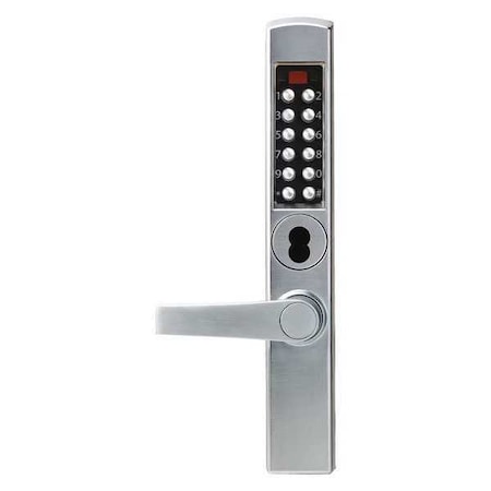 Dormakaba Electronic Locks, Narrow Stile, 1-3/4 in.W E3065BNL-626-41