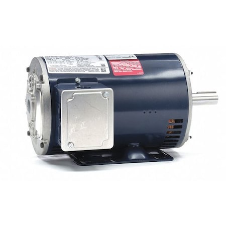 Leeson Three-Phase General Purpose Motor, 1 1/2 HP, 145T Frame, 230/460V AC Voltage, 1755 rpm Nameplate RPM 145TTDR6126