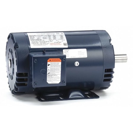 Leeson Three-Phase General Purpose Motor, 3 HP, 145T Frame, 230/460V AC Voltage, 3500 rpm Nameplate RPM 145TTDR6002