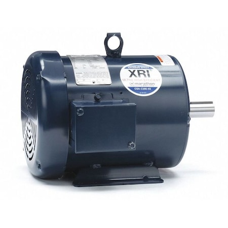 Marathon Three-Phase General Purpose Motor, 3 HP, 182T Frame, 200V AC Voltage, 1,770 Nameplate RPM 182TTFBD6039