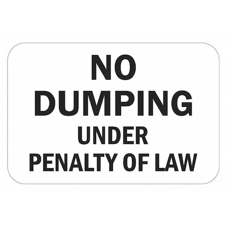 Lyle Facility Sign, 12 in H, 18 in W, Aluminum, Horizontal Rectangle, English, T1-1722-EG_18x12 T1-1722-EG_18x12