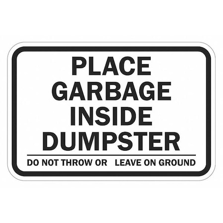 Lyle Facility Sign, 12 in H, 18 in W, Aluminum, Horizontal Rectangle, English, T1-1742-HI_18x12 T1-1742-HI_18x12
