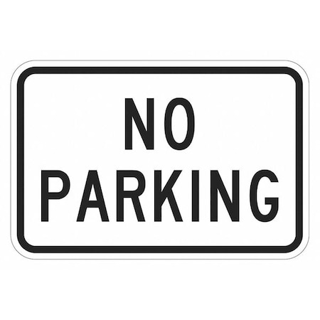 Lyle No Parking Sign, 12" x 18, T1-2877-EG_18x12 T1-2877-EG_18x12