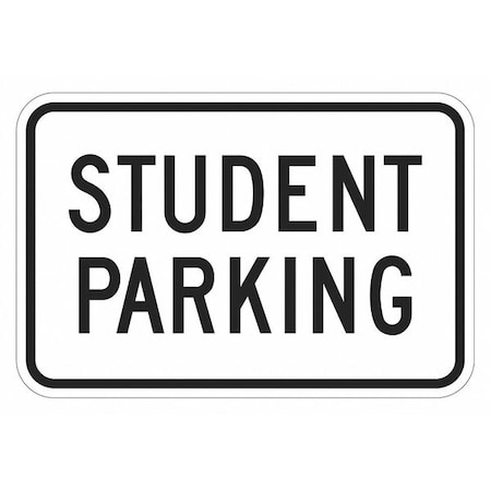Lyle Student Parking Sign, 12" x 18, T1-1147-EG_18x12 T1-1147-EG_18x12