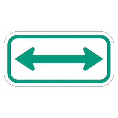 Lyle Arrow Supplemental Parking Sign, 6" x 12, T1-1108-DG_12x6 T1-1108-DG_12x6