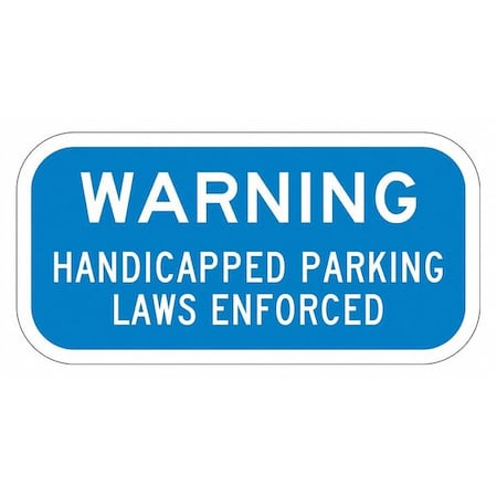 Lyle Handicapped Parking Sign, 6" x 12, T1-2179-EG_12x6 T1-2179-EG_12x6