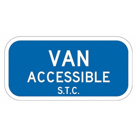 Lyle Handicapped Parking Sign, 6" x 12, T1-6096-HI_12x6 T1-6096-HI_12x6